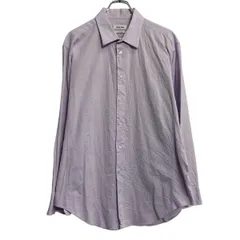Calvin Klein 長袖 無地シャツ カルバンクライン L~ ピンク フォーマル スリムフィット 古着卸 アメリカ仕入 a612-7469のサムネイル