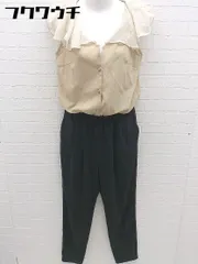 ◇ MIIA ミーア ノースリーブ オールインワン サイズF ベージュ ブラック レディース 【中古】 【1002802206733】のサムネイル