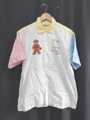 ◇ ⊂ mikihouse ミキハウス 半袖 シャツ ブラウス サイズL ホワイト マルチ レディース E  【1505290035286】