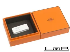 ■新同■磨き済■　エルメス エブリン マネークリップ パンチング 財布 H ロゴ シルバー SV 箱 【A71414】のサムネイル