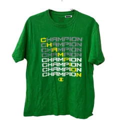 Champion 半袖 プリント Tシャツ L グリーン チャンピオン フロント プリント 古着卸 アメリカ仕入 a707-5770のサムネイル