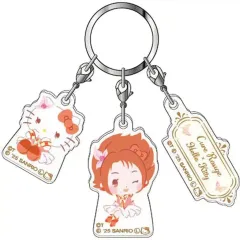 【中古】キーホルダー 2.キュアルージュ×ハローキティ 3連アクリルキーホルダー 「Yes! プリキュア5GoGo!×サンリオキャラクターズ」