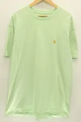 【中古】 Carhartt WIP メンズTシャツ XL s s chase t-shirt Carhartt WIP XL 黄緑 イエローグリーン ロゴ