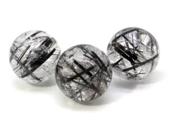 1粒売り ブラックルチルクォーツ 10mm パワーストーン バラ売り 天然石 パワーストーン ばら売り ビーズ 穴あき 1玉売り