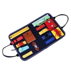 モンテッソーリ　ボタン　着服練習　知育 ファスナー　ジッパー　紐通し　靴ひも