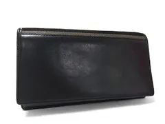 COACH コーチ レザー×キャンバス 二つ折り 長財布 ウォレット 小銭入れ 札入れ カード入れ ブラック系×グレー系 DI9415