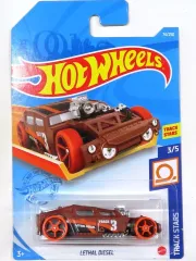 【中古】ミニカー 1/64 LETHAL DIESEL(ブラウン×オレンジ) 「Hot Wheels TRACK STARS」 [GRX45]