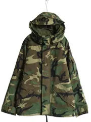 【お得なクーポン配布中!】 90s 米軍実物 US ARMY ECWCS ゴアテックス ウッドランドカモ 迷彩 ミリタリー ジャケット SMALL SHORT オールド 96年製 1st GEN パーカー