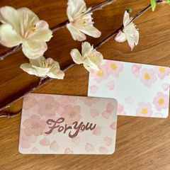 消しゴムはんこ【桜の花】