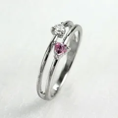 ハート リング ピンクトルマリン ダイヤモンド カラーストーン ハートシェイプ 指輪 誕生石 レディース 一粒 ゴールド k10 10k 10金 30日以内に発送