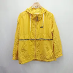 ◇ ⊂ MILKFED. ミルクフェド ナイロンフード 長袖 フルジップブルゾン サイズM イエロー系 レディース E  【1506190000138】