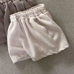 nunubiel/plisse pants【クリーム】