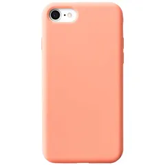 MINTY iPhoneSE 第3世代 第2世代 ケース iPhone8 iPhone7 ケース 全4機種対応 シリコン 耐衝撃 指紋防止 コーラルオレンジ 1