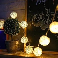 【人気商品】室内室外 電飾 防水 電池式 ボール型 電球色 飾りライト 誕生日 LED 結婚式 パーティー 1.5m クリスマス ストリングライト 電球数10 イルミネーションライト