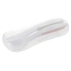 リッチェル(Richell) トライ おはし持ちスプーン・フォークセット ケース付 持ち手が三角形で正しいお箸持ちの練習に！