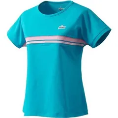 【新品】【Sサイズのみ】prince（プリンス）レディース ゲームシャツ 遮熱 吸汗速乾 半袖ウェア レディース・ウィメンズ テニス 軟式 バドミントン ゲームシャツ ターコイズ　WS2058-112-S