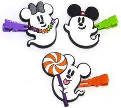 【中古】アクセサリー(非金属) ミッキーマウス(ゴースト)＆ミニーマウス(ゴースト) ヘアクリップセット 「ディズニー・ハロウィーン2024」 東京ディズニーリゾート限定