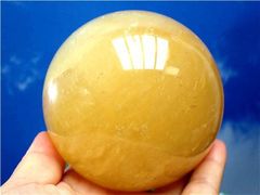 100MM 1240G AAA級☆天然カルサイト丸玉YTZB86X1/64X01C