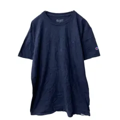 Champion 半袖 ロゴTシャツ M ネイビー チャンピオン ワンポイントロゴ 古着卸 アメリカ仕入 a706-5907