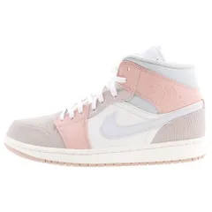 NIKE (ナイキ) AIR JORDAN 1 MID MILN CV3044 100 エアジョーダン1ミッドミラン ミッドカットスニーカー シューズ ホワイト/ピンク US10/28cm