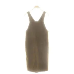 マカフィー MACPHEE トゥモローランド ウールフランネル ジャンパースカート ワンピース ノースリーブ ロング スリット 34 茶色 ブラウン /ES ■OS