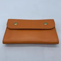 【中古】IL BISONTE フラップウォレット オレンジ イルビゾンテ[19]のサムネイル