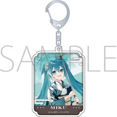 初音ミクシリーズ　アクリルスタンド　和風喫茶 KAITO 初音ミクシリーズ チケット風アクリルキーホルダー／F KAITO