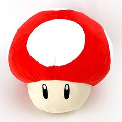 激レア・タグ付き】ライフUPキノコ ぬいぐるみ スーパーマリオ