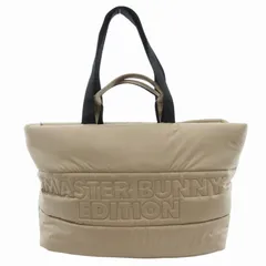 マスターバニー MASTER BUNNY エディション EDITION トートバッグ ロゴ ナイロン ベージュ /HOのサムネイル