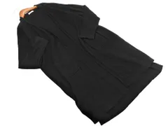 earth music&ecology アースミュージック＆エコロジー ロング ショール カーディガン sizeF/黒 ◇■ レディース