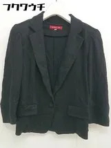 ◇ Apuweiser riche アプワイザー リッシェ シングル1B 長袖 テーラードジャケット サイズ2 ブラック レディース  【1109210000066】