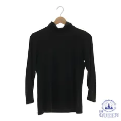☆美品☆ UNIQLO ユニクロ トップス カットソー ヒートテック タートルネック 長袖 レディース ブラック XL 901-14151 送料無料 古着
