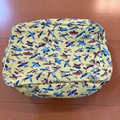 familiar ポーチMade with Liberty Fabrics 黄色