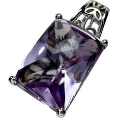 アメジスト ペンダントトップ K18WGホワイトゴールド 18金  4.2g レディース 【中古】【真子質店】【NN】