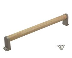 ハイロジック TQOOL 安全・安心 屋内用 木製手すり タテ・ヨコ兼用 450mm 32パイ 耐荷重:80Kg 97253