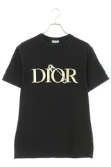 袖丈半袖DIOR x ジュディブレイム ジャイアントロゴ 安全ピン  Tシャツ