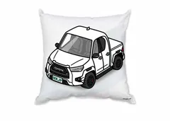 車種別ボディカラーが選べるクッション【ナンバー入れ可】 トヨタ ハイラックス GRスポーツ GUN125型