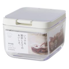 マーナ (marna) 保存容器 (ショート/クリア) キッチン 収納 プラスチック (食材 調味料 湿気防止) グッドロックコンテナ K764CL