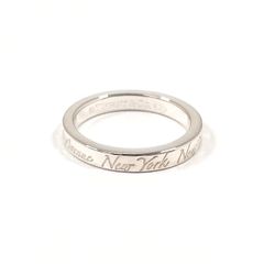 Tiffany & Co. NYノーツ ナローリング 8号 箱、ポーチ、リボン付