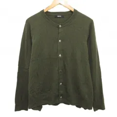 ズッカ zucca カーディガン ニット ウール シルク混 カシミヤ混 M カーキ 緑 ■YHS4 0921
