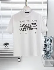【今日特価】LV ルイヴィトン 25SS ロゴプリント T シャツ