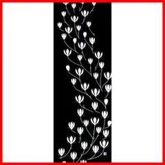 日本製 特岡 綿100% 本染め 35cm×100cm 黒」 手ぬぐい「もくれん 染の安坊