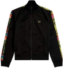 フレッドペリー FRED PERRY リバティプリントスポーツトラックジャケット レディース 上着 ジャージ ジャケット J5117 102 WOMEN LIBERTY PRINT SPORTS TRACK JACKET BLACK