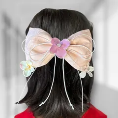 【サンプル品】卒業式　大学生　小学生　袴　髪飾り　ヘア　リボン　大正ロマン　小梅ちゃんのリボン〜桜舞う木の下で〜