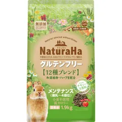 マルカン ナチュラハ グルテンフリー 12種ブレンド ラビット メンテナンス お徳用 1.9kg ウサギ用フード （1点）