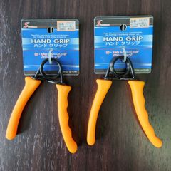 ハンドグリップ　15kg　握力　トレーニング　2個セット　オレンジ