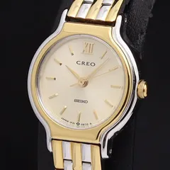 【稼働/良品】SEIKO クオーツ 1F21-0A90 CREO ホワイト Yahoo!オークション -「seiko 1f21」(その他) (セイコー)の落札