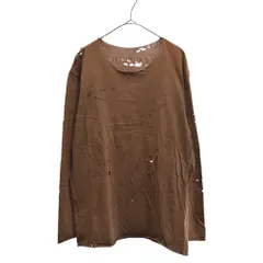 lucien pellat-finet (ルシアンペラフィネ) ダメージ加工バックプリント長袖Tシャツのサムネイル