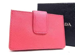 ■新品■未使用■ PRADA プラダ サフィアーノレザー カードケース カード入れ 名刺入れ レディース ピンク系 AW5301