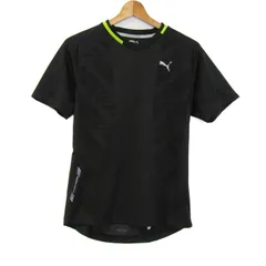 プーマ 半袖Ｔシャツ スポーツウエア トップス 黒 メンズ Mサイズ ブラック×イエロー PUMA 【中古】